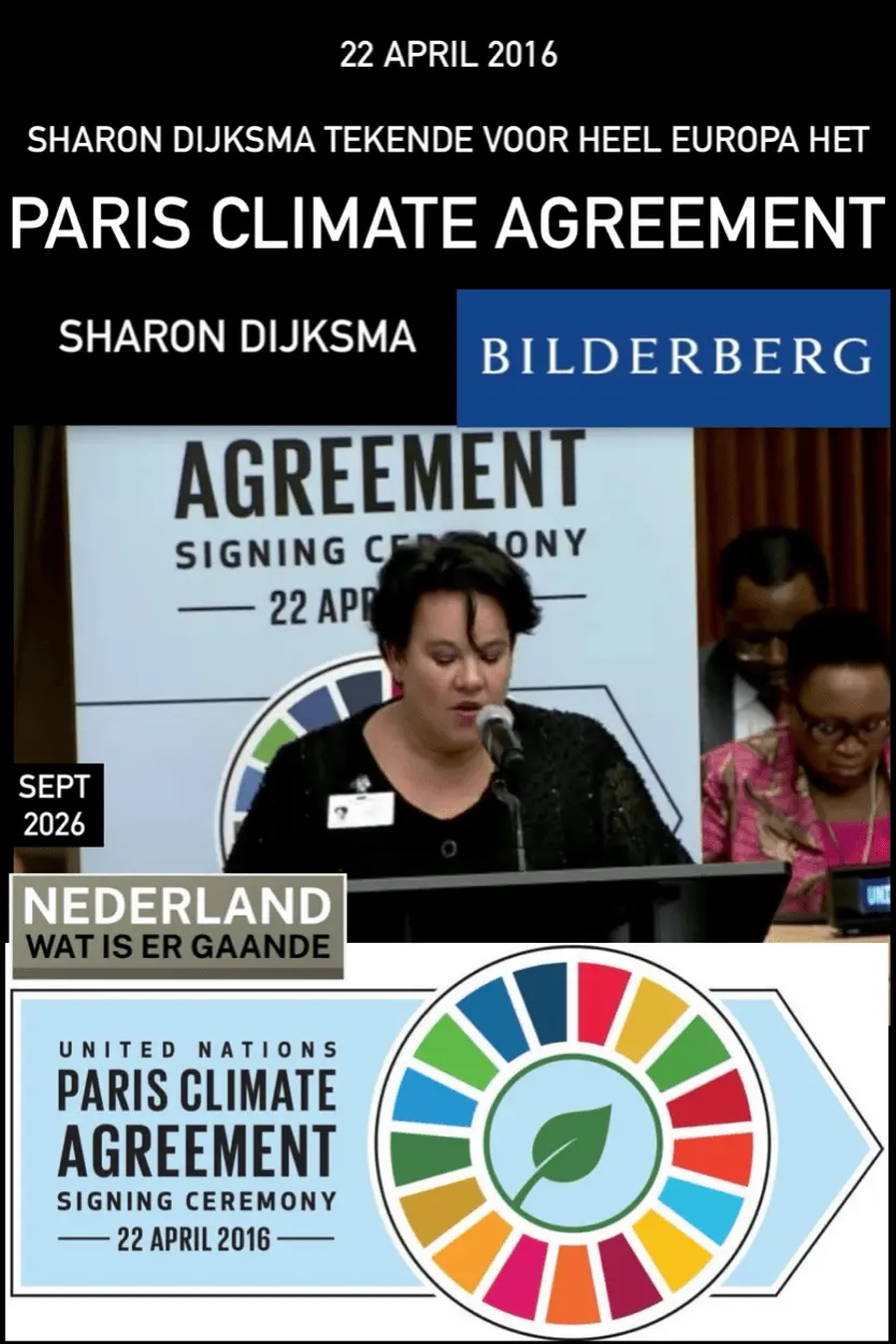 Sharon Dijksma tekende voor heel Europa het Paris Climate Agreement!